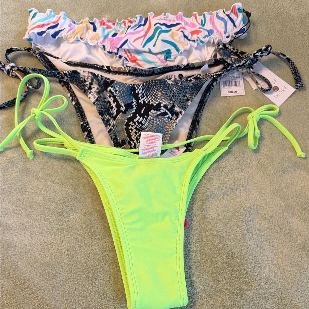 Shade & Shore biquíni bottom bundle with 3 Size S
New